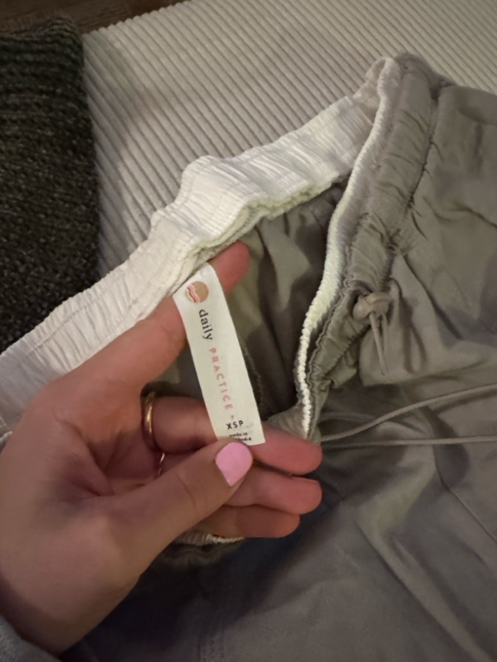 Daily PRACTICE Anthropologie Wide-Leg Drawstring Track Pants - Relaxed Fit - Picture 4 of 5